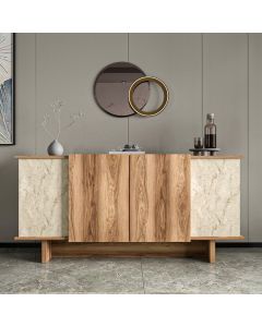 HANAH HOME Komoda Diana, bež/braon