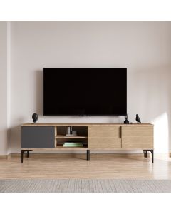 HANAH HOME TV komoda Tarz, svetlobraon/antracit