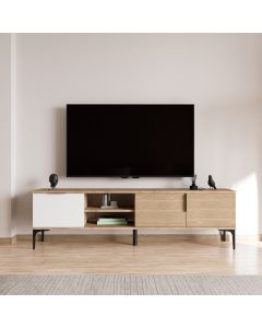 HANAH HOME TV komoda Tarz, svetlobraon/bela