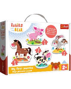 TREFL Puzzle 4u1 Baby farm 36127- 2, 3, 4, 5 delova - 102606-T36127-1