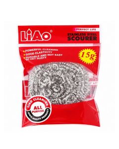 LIAO Žica za Sudove H130024 – Inox Žica za Ribanje Šerpi, Tiganja i Posuđa 15 g