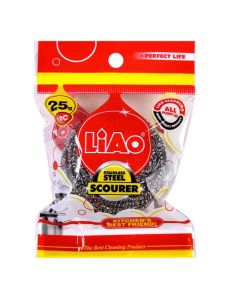 LIAO Žica za Sudove H130041 – Inox Žica za Ribanje Šerpi, Tiganja i Posuđa 25 g