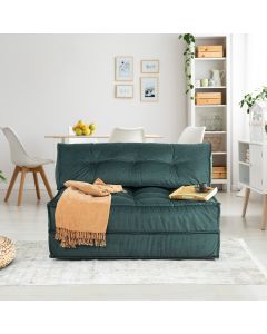 ATELIER DEL SOFA Dvosed Mocca, petrolej