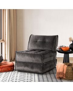 ATELIER DEL SOFA Fotelja na razvlačenje Mocca, antracit