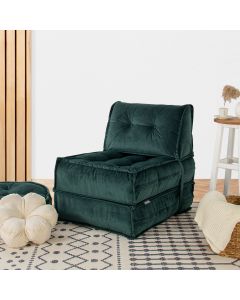 ATELIER DEL SOFA Fotelja na razvlačenje Mocca, petrolej