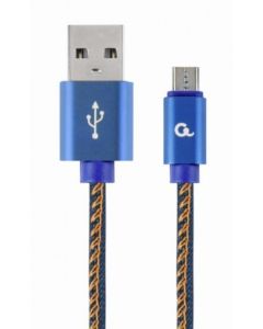 GEMBIRD Micro USB kabl, CC-USB2J-AMmBM-1M, 1m, plava - 38292