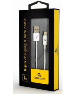 GEMBIRD USB kabl na Lightning, CC-USB2P-AMLM-1M-W, 1m, bela - 38347