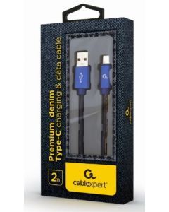 GEMBIRD USB Type-C kabl, CC-USB2J-AMCM-2M-BL, 2m, plava - 38341