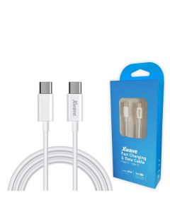 XWAVE USB kabl Type C na Type C, 5A, 1m, bela - 030296