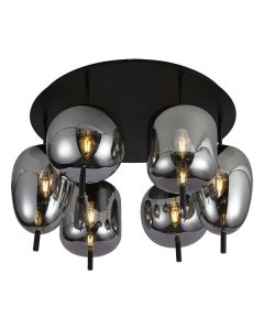 FORMA Plafonska lampa 6xE14 F4014-6C BK+SM