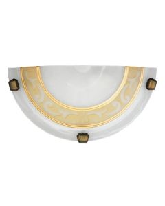 Rabalux Zidna lampa Laretta E27 1x MAX 60W belo staklo - alabaster (3712)