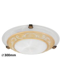 Rabalux Plafonjera Laretta E27 1x MAX 60W belo staklo - alabaster (3713)