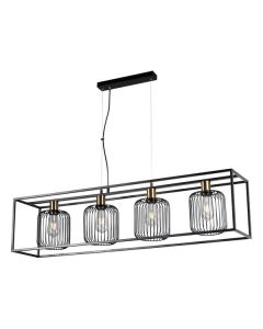 FORMA Visilica 4xE27 F7044-4V BK+SG