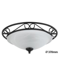 Rabalux Plafonjera Athen E27 2x MAX 60W crna (3722) - 3722