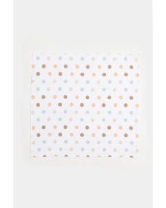 STEFAN Pelena od muslina 78x78cm Tufna, krem/bela - 373-tufna