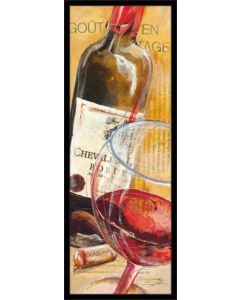 DELTA LINEA Uramljena slika Grand Cru vino 30x70 cm - DL3736