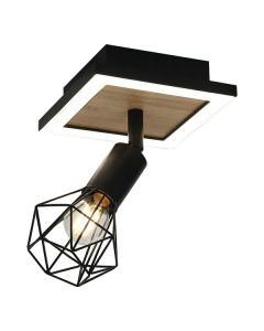 FORMA Spot lampa 1xE14+LED FE405-1 BK+WD 4000K