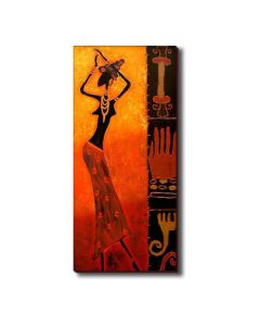 DELTA LINEA Uramljena slika Devojka igra afrički ples 30x70 cm - DL373