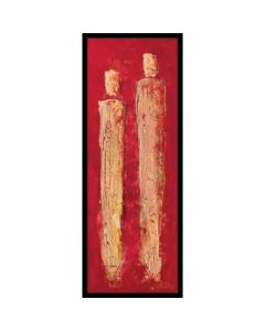 DELTA LINEA Uramljena slika Dve skarletne visine 30x70 cm - DL3741