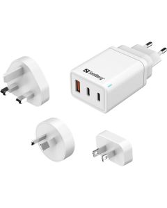 SANDBERG Punjač 3in1 TravelCharger USB-C/A, 65W - 43039-1