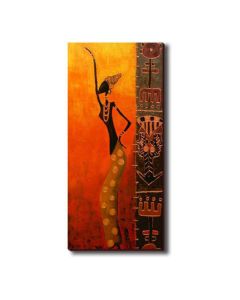 DELTA LINEA Uramljena slika Devojka igra afrički ples 2 30x70 cm - DL374
