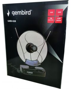 GEMBIRD Sobna antena GMB-028 UHF/VHF, 36dB sa pojačalom, crna - 38720