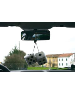 LAMPA ACCESSORIES Privezak kockice belo crne - 37652