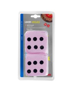 LAMPA ACCESSORIES Privezak kockice roze crne - 37653