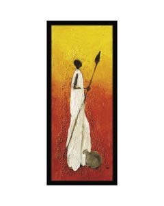 DELTA LINEA Uramljena slika Afrički ratnik 30x70 cm - DL3775