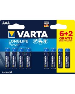 VARTA Baterije AAA 1.5V LR03 MN2400, Alkalne, 8 kom (cena po komadu) - 8451
