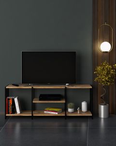 HANAH HOME TV komoda Nina, braon/crna - 379VLV2801