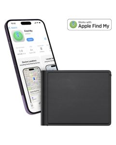 Find My novčanik WALLET FINDER – Apple licenca, bežično punjenje, reciklirana eko koža, crni