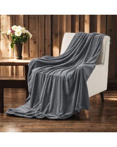 VIKTORIJA Ćebe Soft One 150x200cm Dark Grey - VLK000382-darkgrey