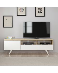 HANAH HOME TV komoda Brüksel, bela - 382NRC1103