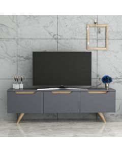 HANAH HOME TV komoda Prag, antracit - 382NRC1104