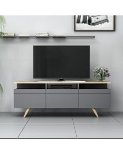 HANAH HOME TV komoda Berlin 150, antracit - 382NRC1109