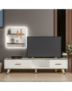 HANAH HOME TV komoda Aren, bela - 382NRC1118