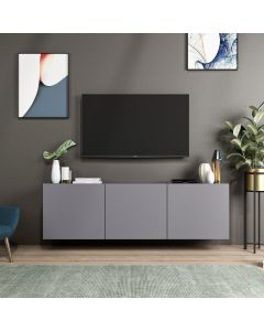 HANAH HOME TV komoda, antracit - 382NRC1125