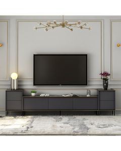 HANAH HOME TV komoda Imaj, antracit - 382NRC1130