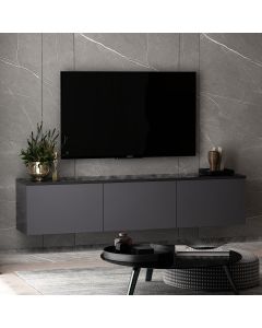 HANAH HOME Zidna TV komoda Neon, antracit
