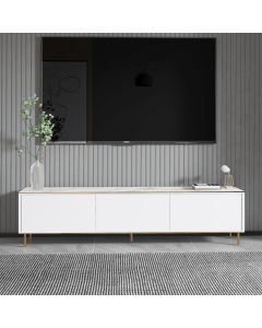 HANAH HOME TV komoda Imaj, bela mermerna