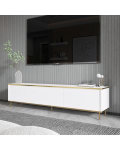 HANAH HOME TV komoda Imaj, bela/zlatna - 382NRC1144