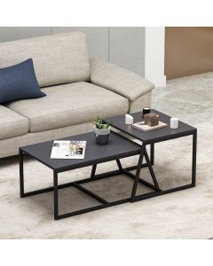 HANAH HOME Set klub stolova Minimal, antracit