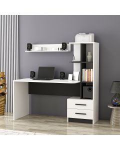 HANAH HOME Radni sto sa policom Alaska, bela