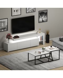 HANAH HOME Set nameštaja za dnevnu sobu Beliz, bela