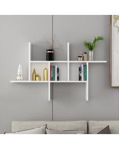 HANAH HOME Zidna polica Madakaskar, bela