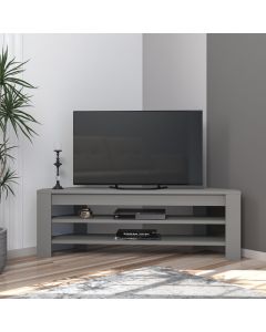 HANAH HOME Ugaona TV polica Corner, siva