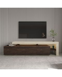 HANAH HOME TV komoda Beliz, braon/krem