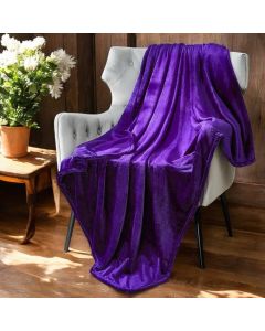 VIKTORIJA Ćebe Soft One 150x200cm Dark Purple - VLK000382-purple
