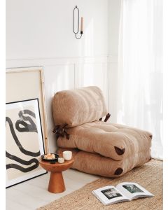 ATELIER DEL SOFA Fotelja na razvlačenje Fold Kadife, krem - 383EVN1102